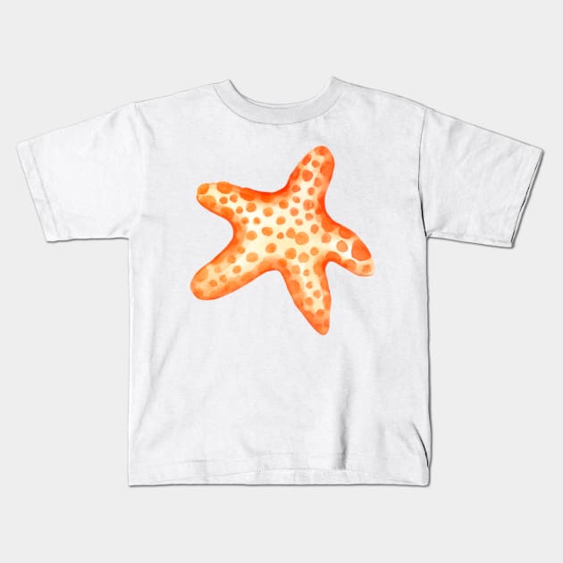 colorful cute starfish Kids T-Shirt by seahorses animals